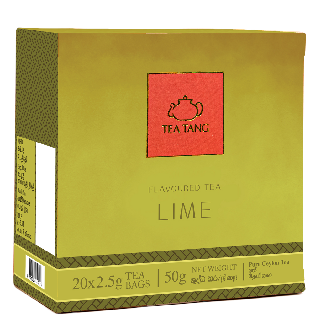 FLAVOURED TEA - LIME (20 TEA BAGS * 2.5G) 50G – Tea Tang (Pvt) Ltd