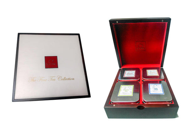 GIFT MOMENT  FINE TEA COLLECTION (4 METAL CANS X 75G)300G  BOX