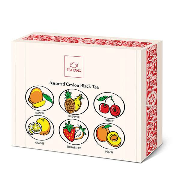 GIFT MOMENT SIX FLAVOUR BLACK TEA (6X5TBX2G)60G WOODEN BOX