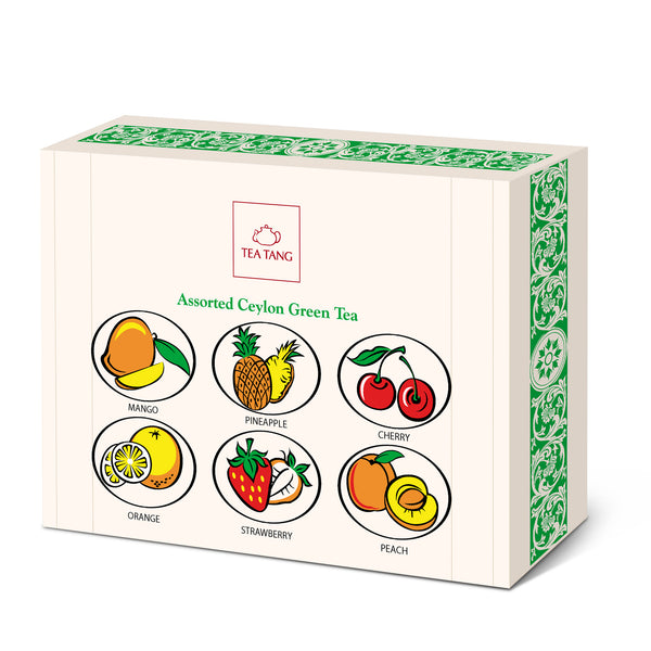 GIFT MOMENT SIX FLAVOUR GREEN TEA (6X5TBX2G)60G WOODEN BOX